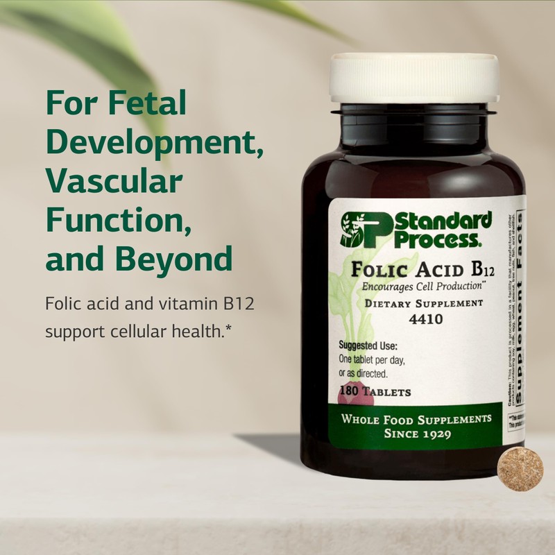 Standard Process Inc. Folic Acid B12-180 Tablets