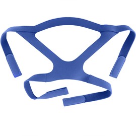 CPAP Mask Headgear Strap, Universal CPAP Headgear Strap for CPAP Mask, Comfortable Durable Stretchy Material (Headgear Only) (Blue-1pcs)