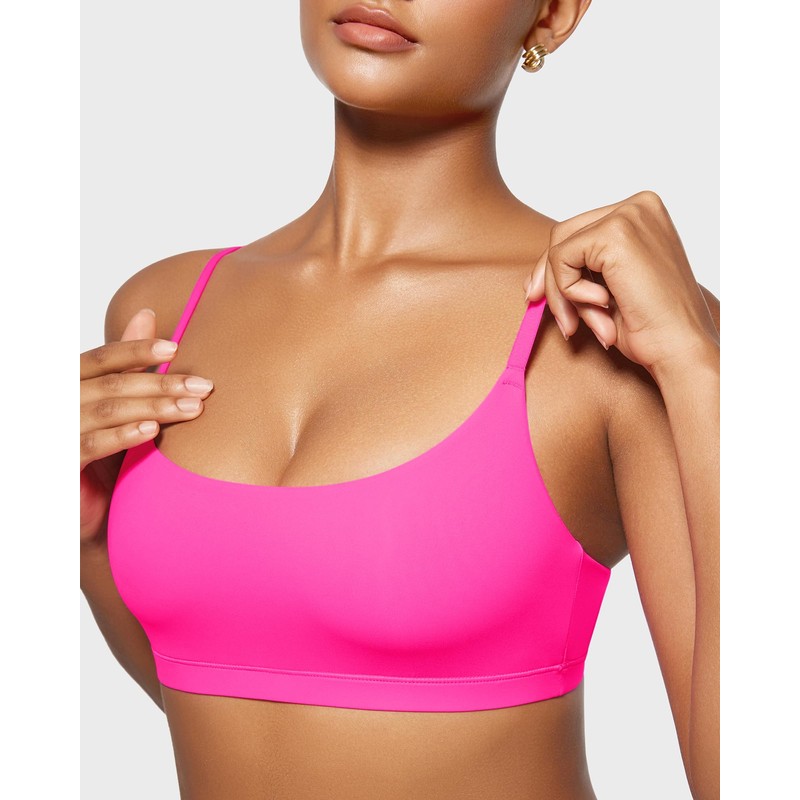 INLYRIC Women's Inbarely Bralette Wireless Cami Tops Seamless Unlined Comfort