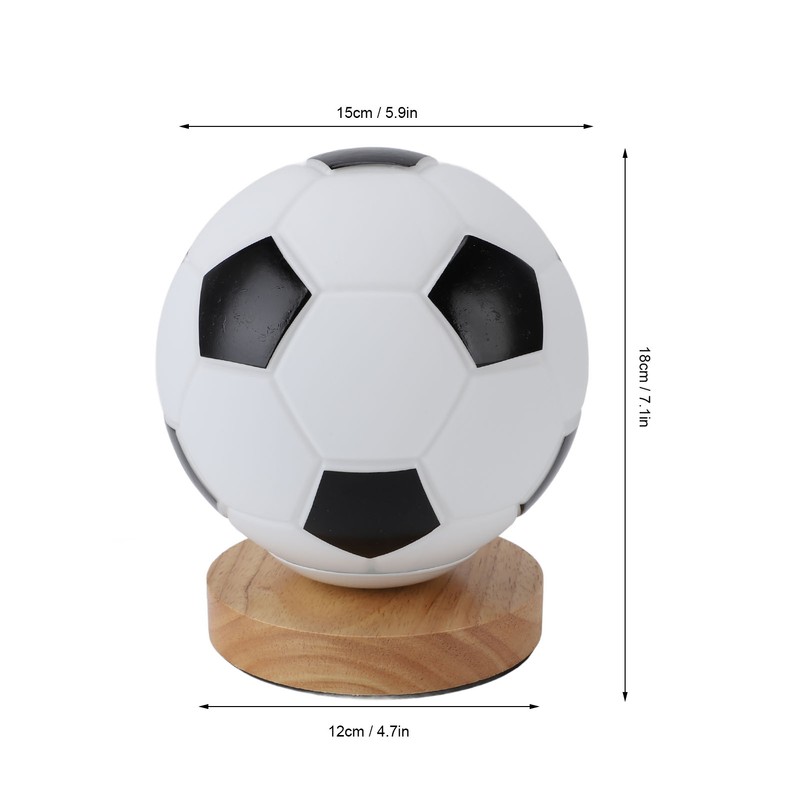 Soccer 3D Lamp Night Light with Remote Control Timer Soft
