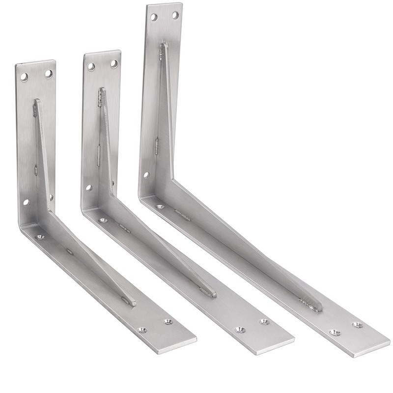 YUMORE Shelf Bracket Heavy Duty 16x10x2 in, 1/5IN Extra Thick