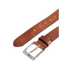 camel active Men's Basic Leather Belt, Cognac