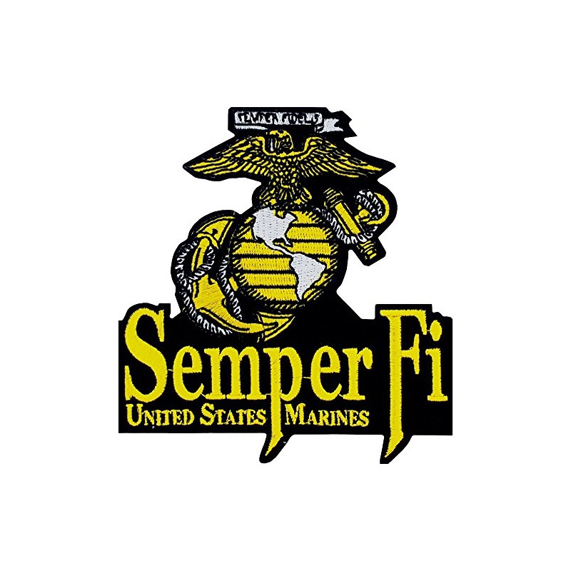 EagleEmblems PM0613 Patch-USMC,Semper FI EGA (3.5'')