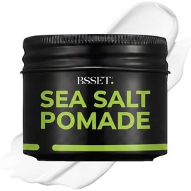 BSSET Sea Salt Pomade 100ml - Strong Hold and Matte Finish for Thickening and Sculpting Hair