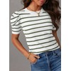 Dokotoo Striped Tops for Womens Fashion 2025 Summer Trendy Cute