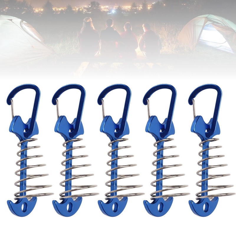 5pcs Fishbone Tent Nails Large Deck Boards Camping Tent Fixing