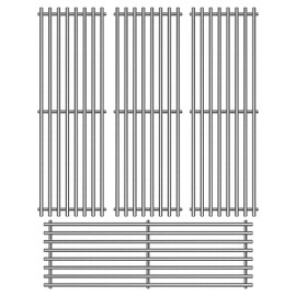 Votenli S65051 (4-Pack) 19 3/4" Stainless Steel 7mm Cooking Grid Grates Replacement for Chargriller Gas Grill 2121, 2123, 2222, 2828, 3001, 3030, 3725, 4000, 5050, 5252, 5650,9020
