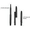 Small Super Slim Ultra Mini Black Metal Retractable Travel Lip