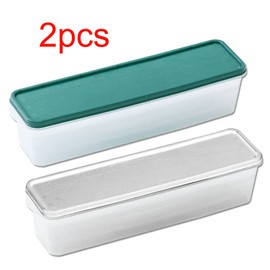 Dtoterul Spaghetti Storage Pack of 2 Spaghetti Pasta Containers Storage Container for Food Stackable Storage Boxes Toast Bread Storage Box for Pasta Spaghetti Cereals