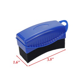 Modengzhe 2 Pcs 4-Inch Car Wheel Trim Contour Detailing Applicator Sponge for Car Dressing Polishing Buffing Cleaning (Blue Handle with Lid)