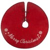 MACTING Christmas Red Tree Skirt 30 Inch Small Burlap Tree