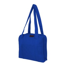 Yazzii Oval Craft Bag - Portable Organizer - Arts & Crafts Storage Bag Tote - Multipurpose Storage Organizer for Quilting, Needlework, Knitting, Sewing, Applique & Jewelry Royal Blue