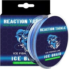 Reaction Tackle Ice Braid – Ice Fishing Braided Line, Tip-Up Line - Ice Camo - 4LB / 150yds