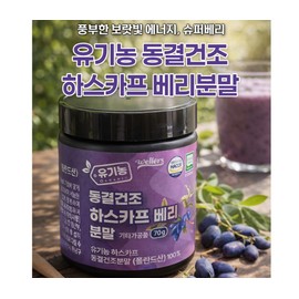 1 container of organic haskap berry powder, freeze-dried haskap berry powder / 유기농 하스카프 베리 분말 동결건조 히스카프베리 가루 1통
