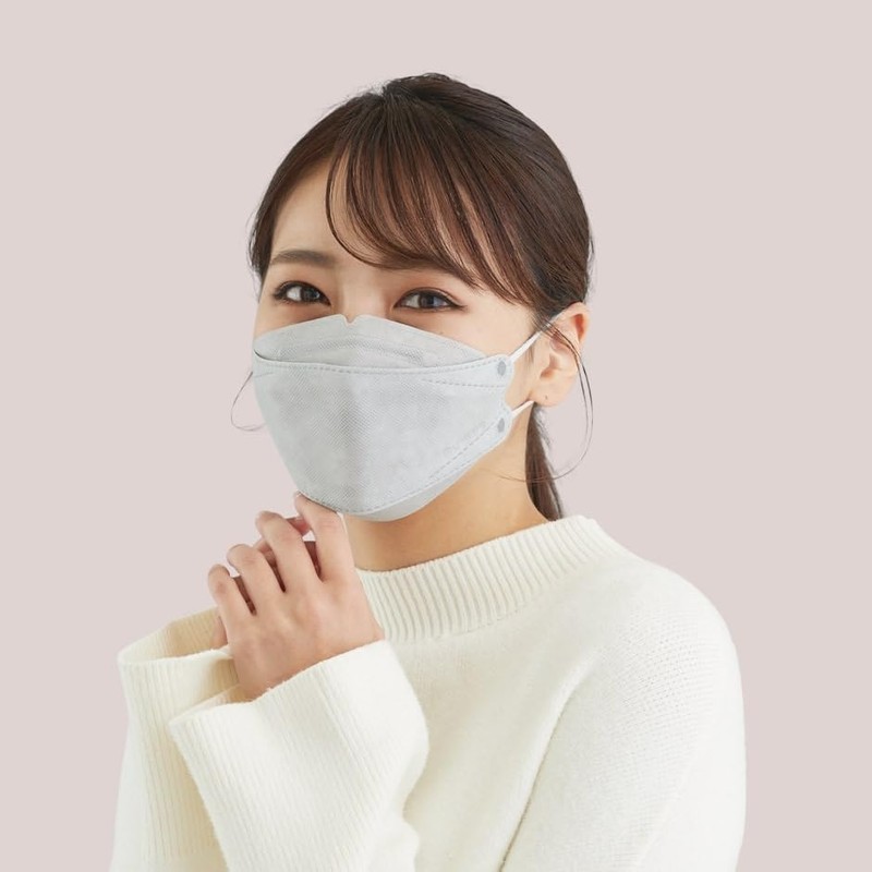 青山通商株式会社 [30枚入り] グディナ 快適3D立体 マスク 個包装 グレー ふつうサイズ 30枚入