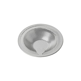 Hirano Zero-Keeper Drain Strainer Stainless Steel Heart Drain Punching (for Bath: 3.0 - 4.0 inches (7.5 - 10.1 cm)), Silver