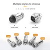 Aiqeer 5 Pcs 3-Pin GX12 Aviation Connector, 12 mm Thread