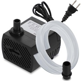 95 GPH 5W Small Submersible Water Pump with 2.6 ft Tubing for Fountain, Mini Fountain Pump for Aquarium, Fish Tank, Pond, Tabletop Fountain and Hydroponic