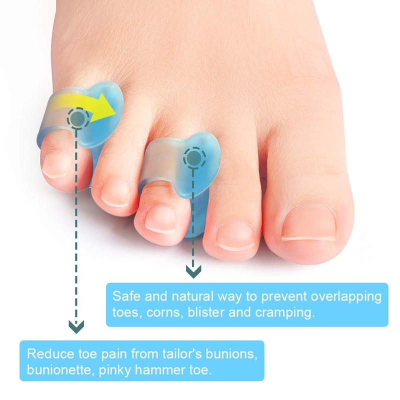 Povihome Gel Toe Separator, Pinky Toe Spacers, Little Toe Spacers