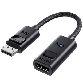 Cable Matters 8K DisplayPort 1.4 to HDMI 2.1 Adapter with 4K 240Hz / 8K 60Hz, Unidirectional DisplayPort to HDMI 2.1 Cable Adapter, Supports RTX4080, RX7900, Not Work with PS5/Xbox, No VRR Support