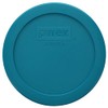 Pyrex 7200-PC 2-Cup Adriatic Blue Food Storage Replacement Lid (2-Pack)