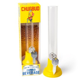 Chug Bud 2.0, Pocket-Sized Party Favor, Perfect for Golf Bags and On The Go, Fits Any Type of Can, No Leaks or Spills (Yellow)