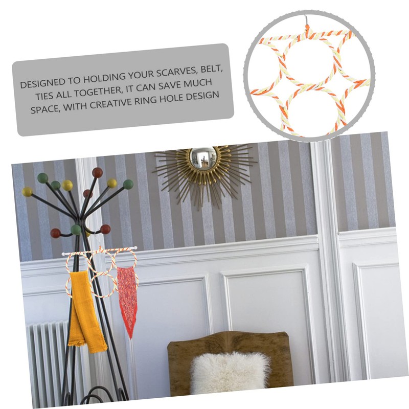 ABOOFAN 2pcs Foldable Scarf Hangers Space Saving Household Tie and