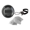 Lens Cap Center Pinch for Canon EOS 6D (58mm) +