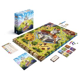 Blue Cocker: Medieval Academy (Second Edition) - Card Drafting, Strategy Board Game, Chivalry, Tournaments & Adventure, Ages 8+, 1-5 Players, 30 Min