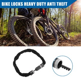 BULLSPANN Bicycle Chain Lock Anti-Theft Bike Bicycle Key Cable Lock 1pcs