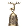 Deer Shape Hand Bell Vintage Plating Process Rustproof Polished Finish