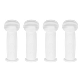 HARFINGTON 2 Pairs Bike Handlebar Grips 4.33" Non-Slip Rubber Mushroom Bicycle Grips Fit 7/8" Handlebars for Mountain Bikes Road Bikes Bikes Scooter, White