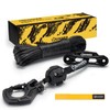 BUNKER INDUST Synthetic Winch Rope Kit,3/16" x 50' 8200 LBS