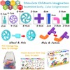 SIENIANLINE Pipe Tube Toys, 96 Pieces Classic Building Blocks Assembly