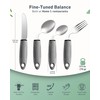 CuraVita Adaptive Utensils Set (4-Piece) – 42° Angled, 3 oz