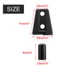 8pcs Black Car Door Hinge Cover Trim for Jeep Wrangler
