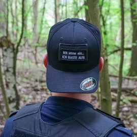 Café Viereck ® Funny German Army Fun Patch Embroidered with Velcro - 7 x 3 cm - Breathe