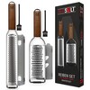 REDSALT® Premium Zester Julienne Stainless Steel Grater Set with Wooden