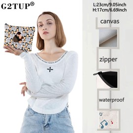 G2TUP Scarlett O'Hara Makeup Bag Rhett Butler & Ashley Fans Gift I'll Think About It Tomorrow Scarlett Zipper Pouch Bag Melanie Hamilton Merch, I'll Think About, 无