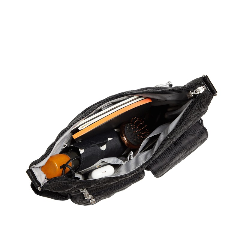 Baggallini womens Modern Everywhere Bag, Black Quilt, One Size US