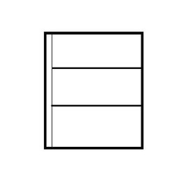 Cosmic/Multi-Master Banknote Collectors Sleeves - 3 Pocket Horizontal, 215mm x 95mm (20)