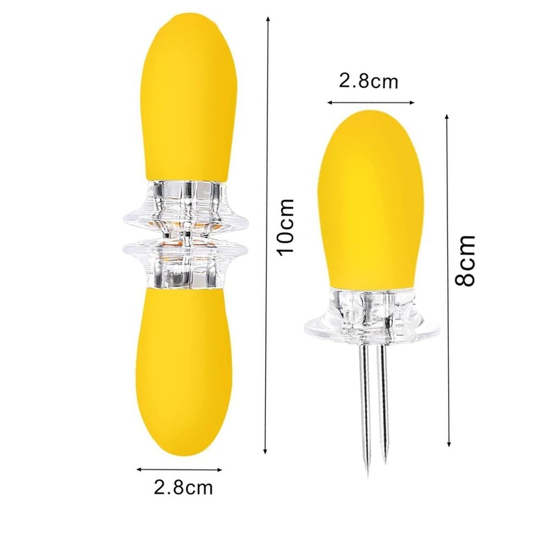 KOMUNJ 12 Pairs Corn Cob Holders, Corn on the Cob