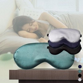 Silk band type sleeping eye mask for sleeping Blindfold Black/ONE 2ea