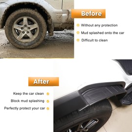 Heutamo Fender Flares Compatible with Toyota Land Cruiser Prado 250 J250 LC250 2024 2025 Accessories, Car Exterior Rear Fender Mud Guards Trim Accessories(Not Suitable for Low Configuration)