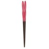 Aoba Chopsticks Natural Wood, Candy Ball Thread, Red, 9.1 inches