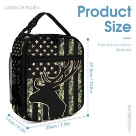 Flowers Cute Cat Lunch Box Bag for Boys Girls, Reusable Insulated Lunch Tote Bag for Teens Students, Portable Large Capacity Bento Box for Women Men Work Picnic School Travel