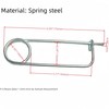 Keehui Sping Steel Brooch Shape Cotter Safety Pin Spring Pin,