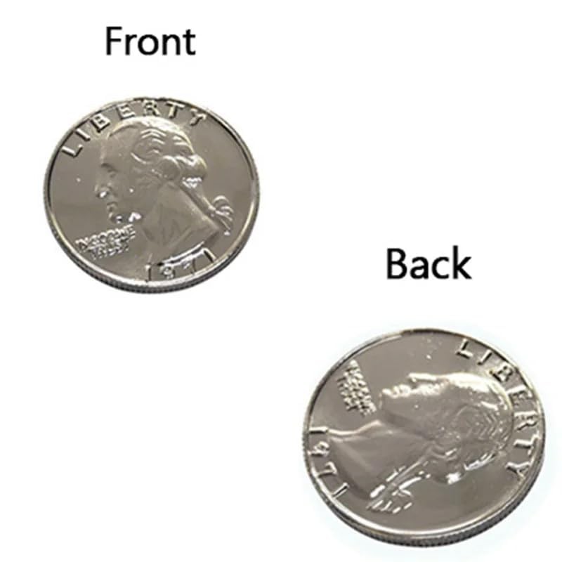 SUMAG 1 Pc Double Sided Quarter Dollar (Heads) Magic Tricks