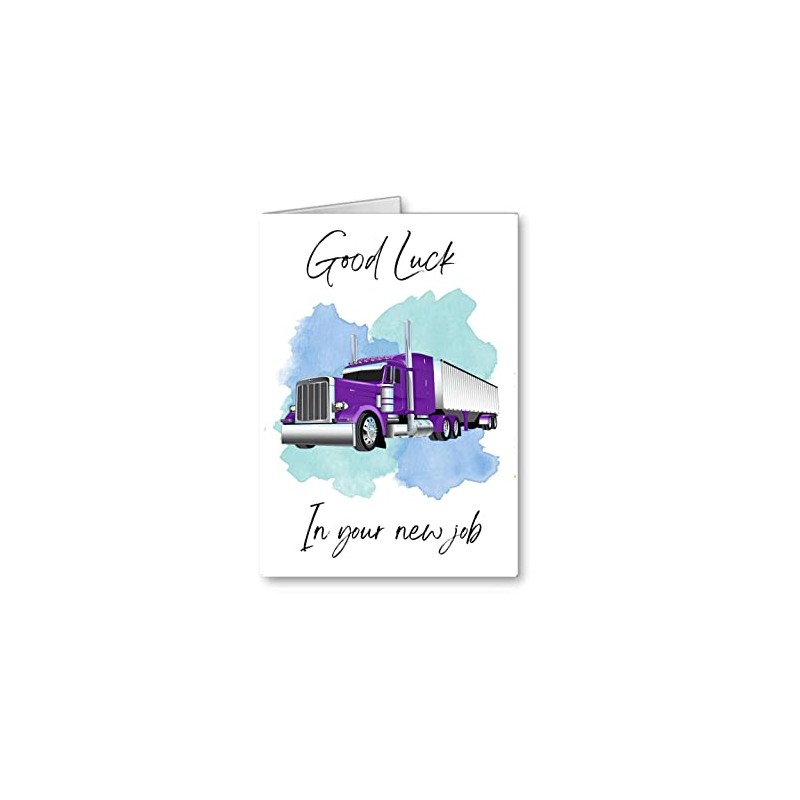Lorry Truck Hgv Driver Card Good luck in your new