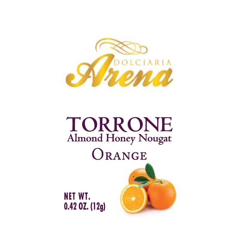 Dolciaria Arena Assorted Italian Torrone – 18 Almond Honey Nougat